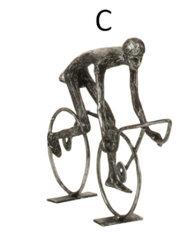Scultura in metallo "Ciclisti" (acquistabile anche singolarmente)