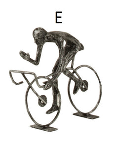 Scultura in metallo "Ciclisti" (acquistabile anche singolarmente)