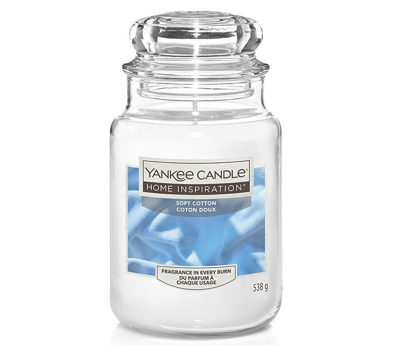 Giara Grande Yankee Candle 538 gr soft cotton