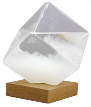 Carica l&#39;immagine nel visualizzatore di Gallery, Storm Glass Barometro di Fitzroy a forma di cubo
