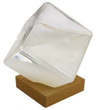 Carica l&#39;immagine nel visualizzatore di Gallery, Storm Glass Barometro di Fitzroy a forma di cubo
