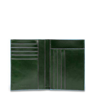 Portafoglio verticale in pelle Bluesquare Piquadro  verde
