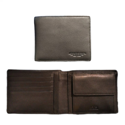 Portafogli in pelle con portaspicci RFID "Washington" A.G. Spalding & Bros testa di moro