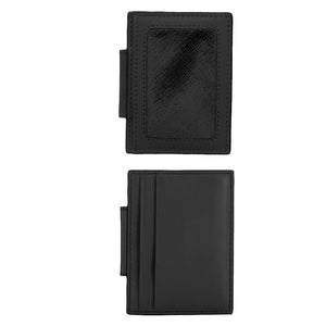 Inserto RFID portacarte con portabadge per portafoglio verticale componibile orizzontale  Piquadro nero