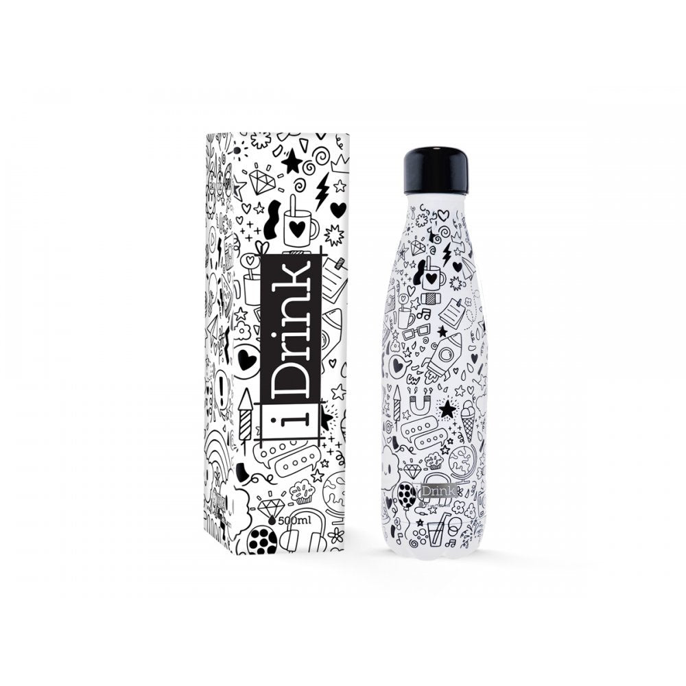 Bottiglia Termica Alluminio "Doodles" iDrink