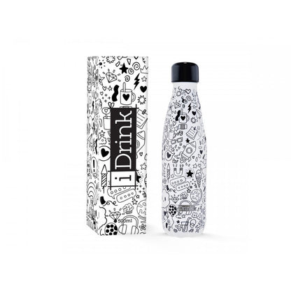 Bottiglia Termica Alluminio "Doodles" iDrink