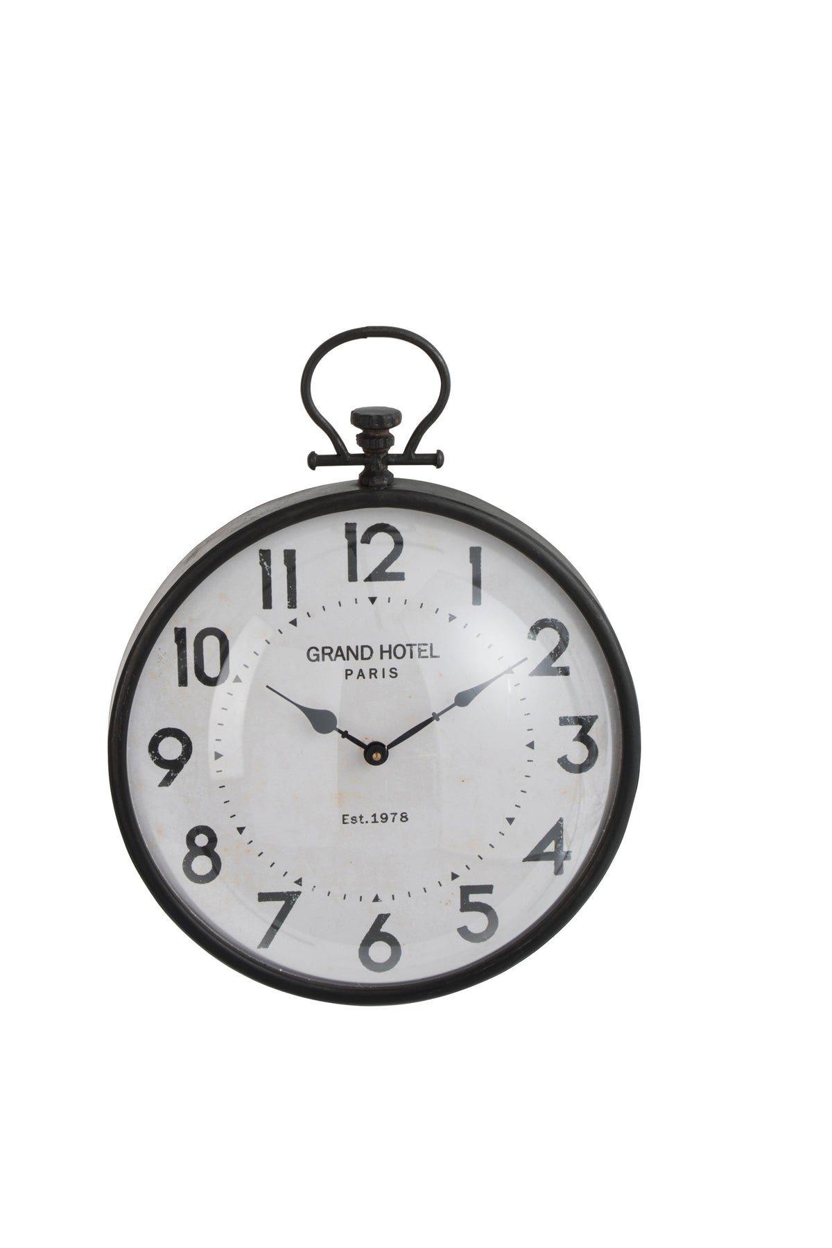Orologio da parete con vetro bombato "Grand Hotel Paris"