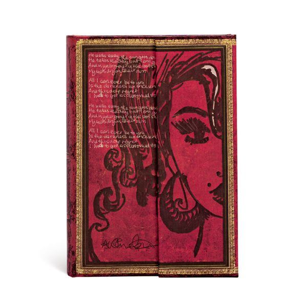 Quaderno Mini a righe con chiusura magnetica "Amy Winehpuse - Tears Dry" Paperblanks