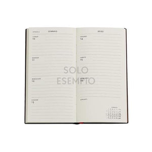 Agenda slanciata rigida settimanale orizzontale 2023 "Fiore Selvatico Bavarese - Carta Broccato" Paperblanks