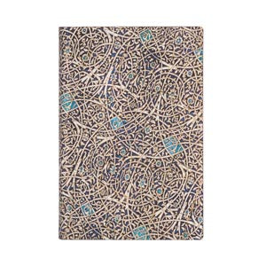 Quaderno Mini a righe Flexi  "Turchese Granata - Mosaico Moresco" Paperblanks