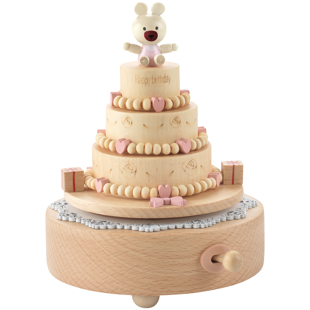 Carillon in legno "Torta d compleanno"