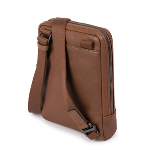 Borsello porta Ipad mini in tessuto e pelle Nabucco Piquadro  marrone