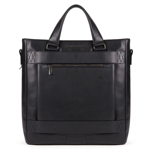 Shopping bag portacomputer 14" in pelle Obidos Piquadro