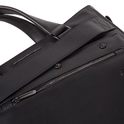 Shopping bag portacomputer 14" in pelle Obidos Piquadro