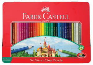 Astuccio in latta 48 matite colorate "Eco" Faber Castell