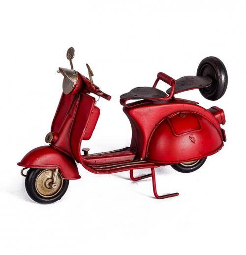 Modellino in latta scooter rosso