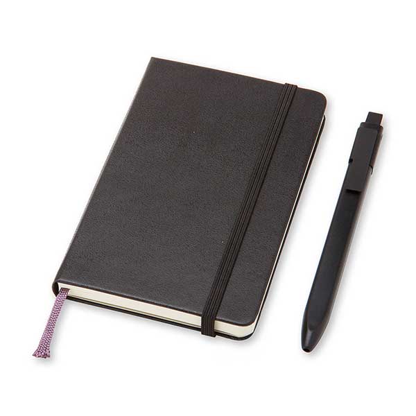 Set quaderno a righe con copertine rigida e penna a sfera Moleskine"
