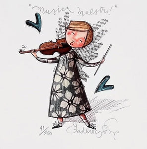 Grafica di Federica Porro "Musica Maestro!"