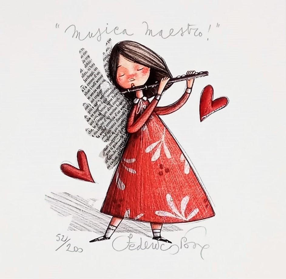 Grafica di Federica Porro "Musica Maestro!"