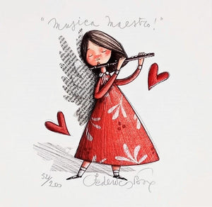 Grafica di Federica Porro "Musica Maestro!"