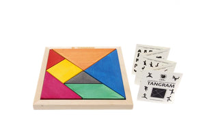 Cofanetto gioco in legno "Tangram dei Colori"