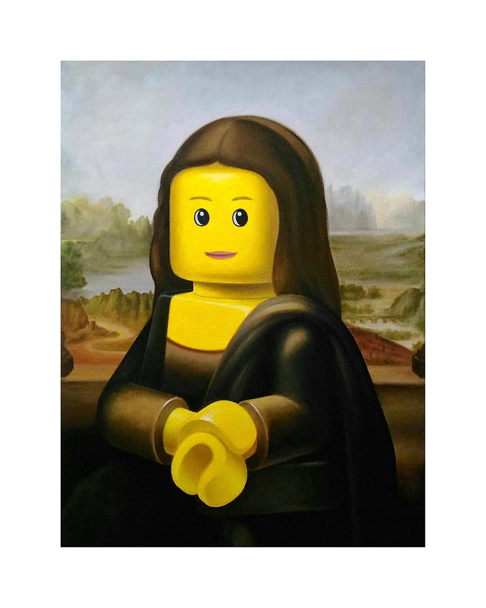 Grafica di Stefano Bolcato "GIOCONDA - LEONARDO"