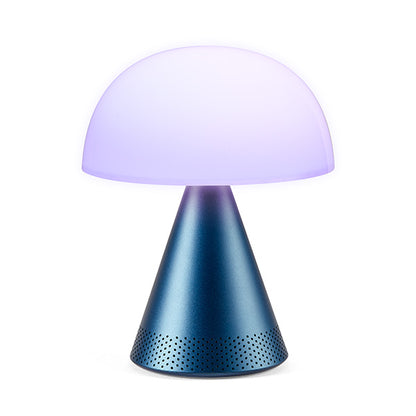 Lampada led portatile grande con speaker "Mina L Audio" Lexon blu