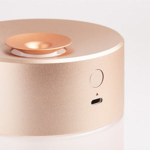 Diffusore di oli essenziali con umidificatore e nebulizzatore "Horizon Diffuser" Lexon Design soft gold