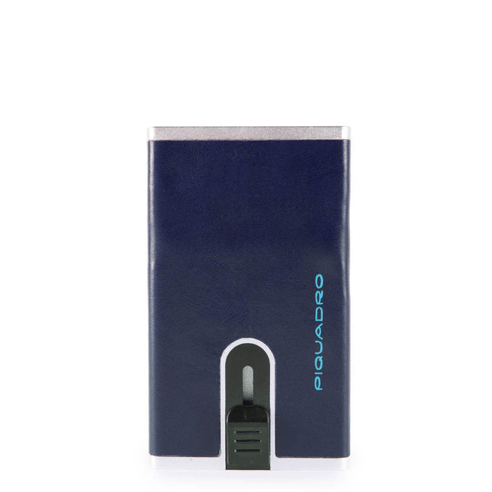 Porta carte di credito in pelle con meccanismo e protezione antifrode Bluesquare Piquadro (disponibile in diversi colori)