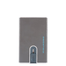 Carica l&#39;immagine nel visualizzatore di Gallery, Porta carte di credito in pelle con tasca portasoldi e protezione antifrode Bluequare Piquadro grigio
