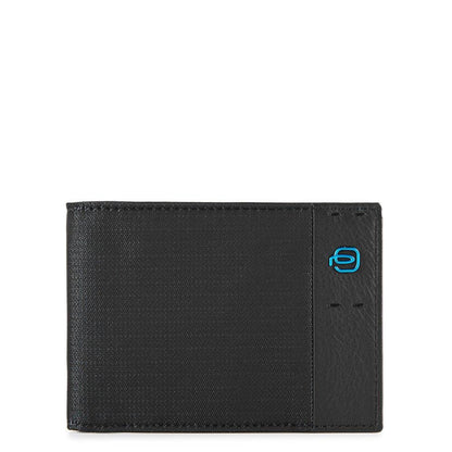 Portafogli da uomo in tessuto e pelle con 12 slot portacarte Pulse Piquadro nero