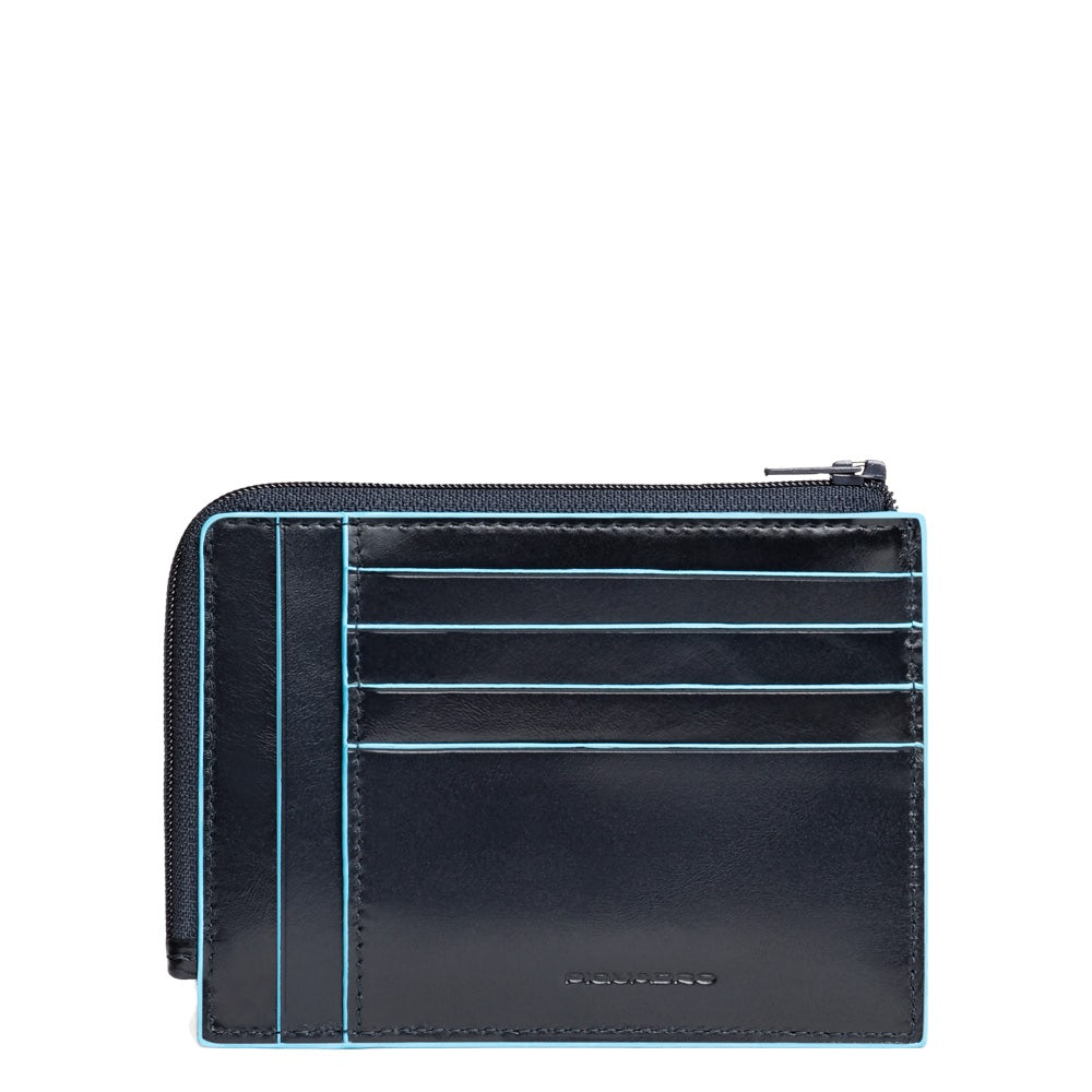 Bustina portamonete, documenti e carte di credito Blue Square Piquadro blu