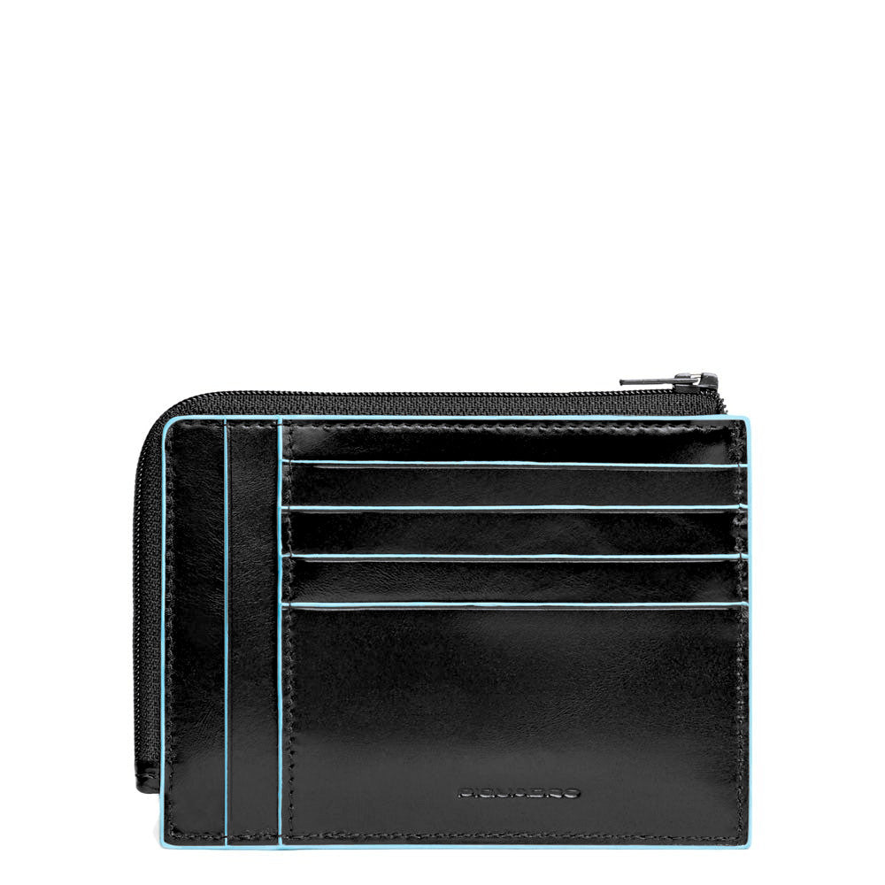 Bustina portamonete, documenti e carte di credito Blue Square Piquadro nero