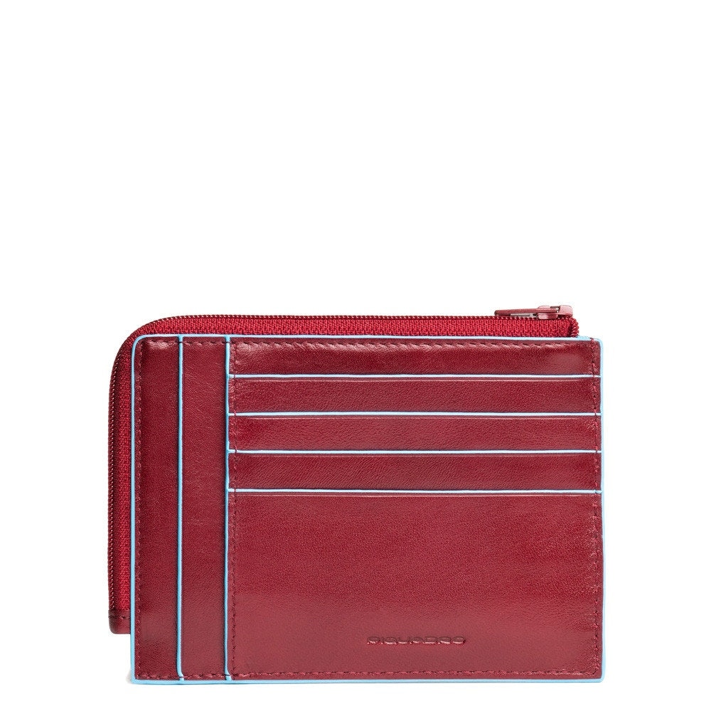 Bustina portamonete, documenti e carte di credito Blue Square Piquadro rosso