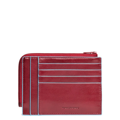 Bustina portamonete, documenti e carte di credito Blue Square Piquadro rosso