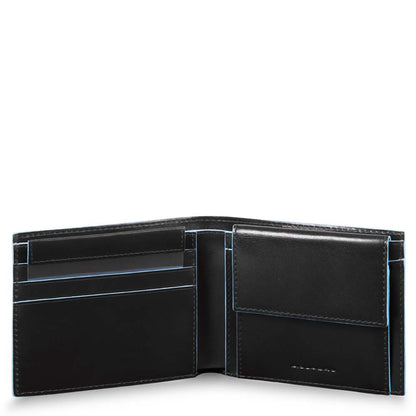 Portafoglio in pelle con portabadge estraibile e RFID Bluesquare Piquadro (disponibile in diverse varianti)