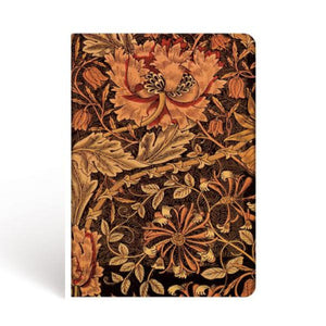 Quaderno Mini a righe a con copertina rigida ed elastico "Morris - Caprifoglio" Paperblanks