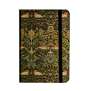Quaderno Mini a righe a con copertina rigida ed elastico "Morris - Uccelli" Paperblanks