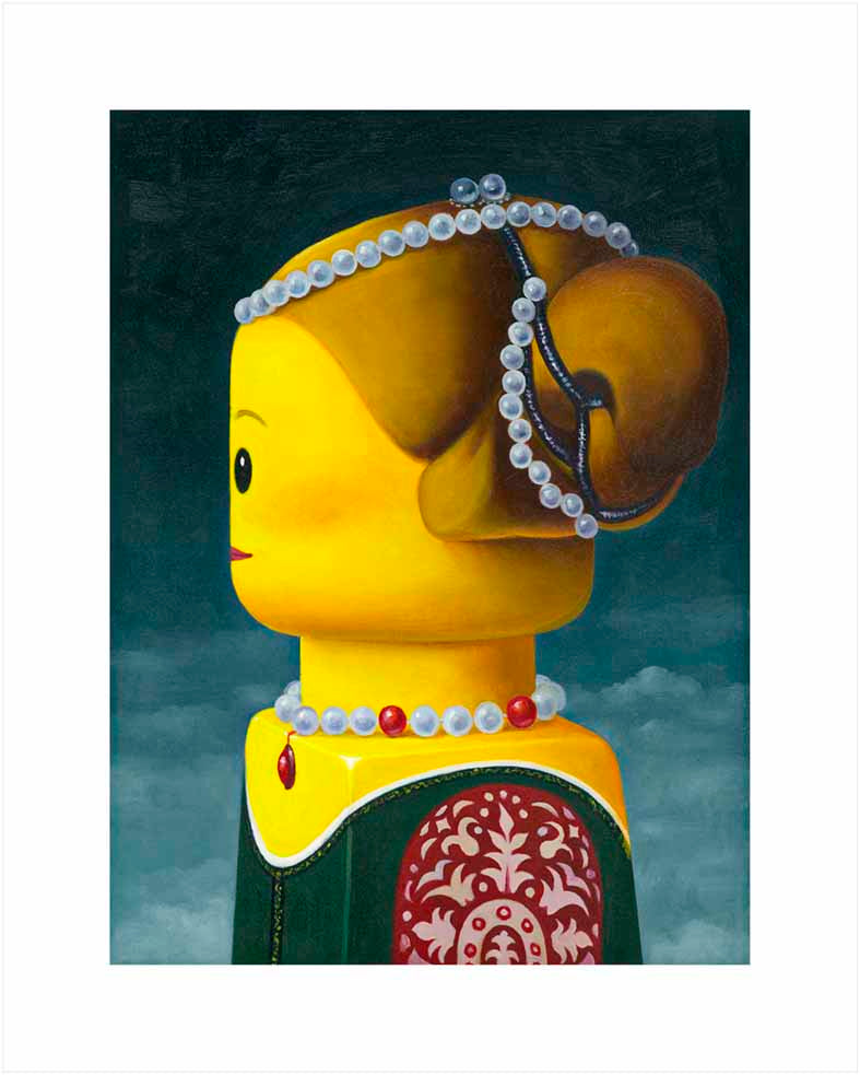 Grafica di Stefano Bolcato "RITRATTO DI DAMA - POLLAIOLO"