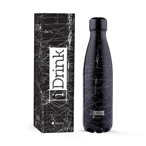 Bottiglia Termica Alluminio "Grunge Black" iDrink