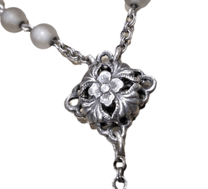 Collana in argento e cristallo di rocca"Shinè"