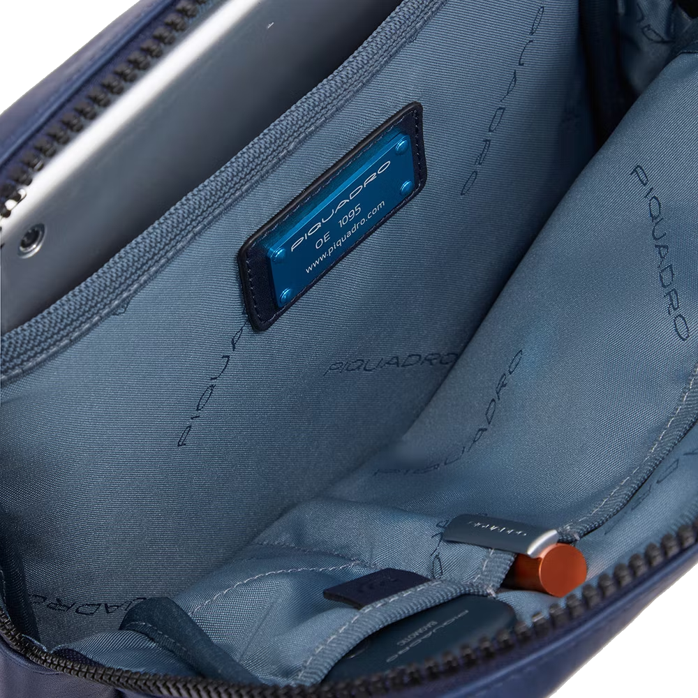 Borsello porta  iPad®Air-iPad Pro 9.7/iPad 11 in pelle Finn Piquadro  blu