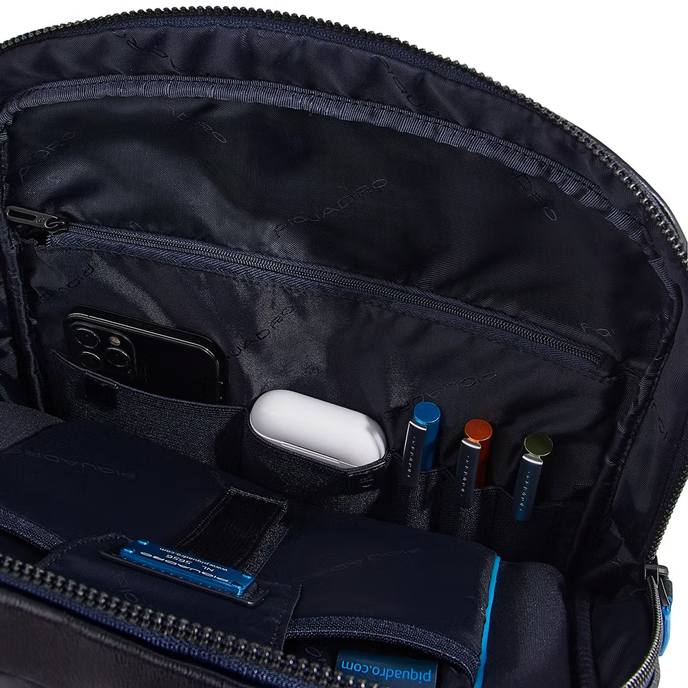 Zaino in pelle portacomputer 13" Revamp Bluesquare Piquadro  blu