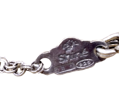 Collana in argento e cristallo di rocca"Shinè"