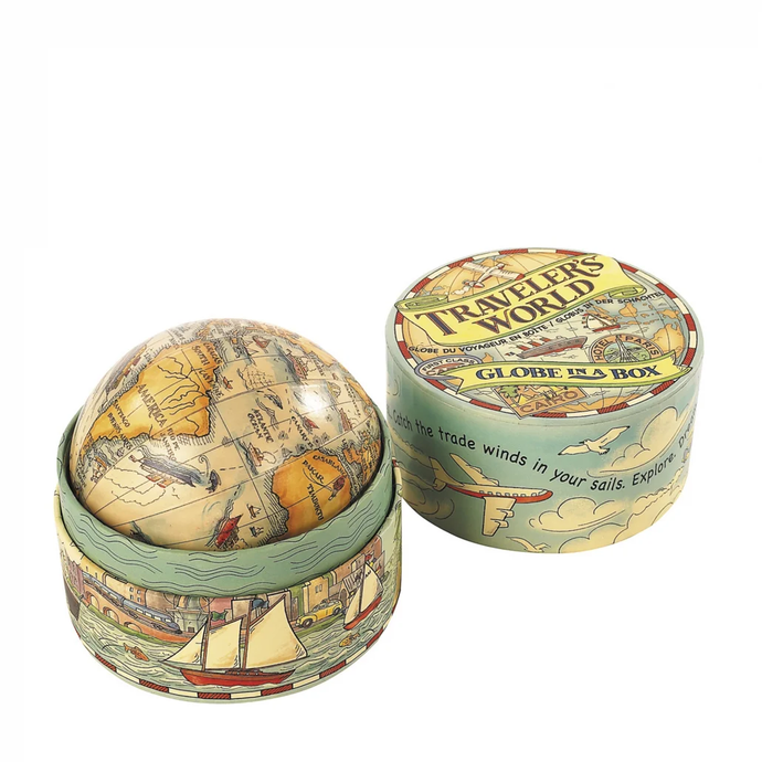 Mini Mappamondo con scatola Traveller's World Globe Authentic Models