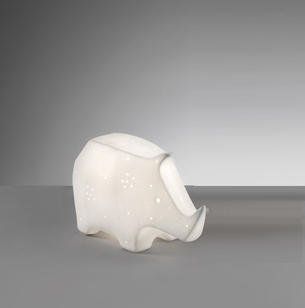 Lampada in porcellana "Rhino"