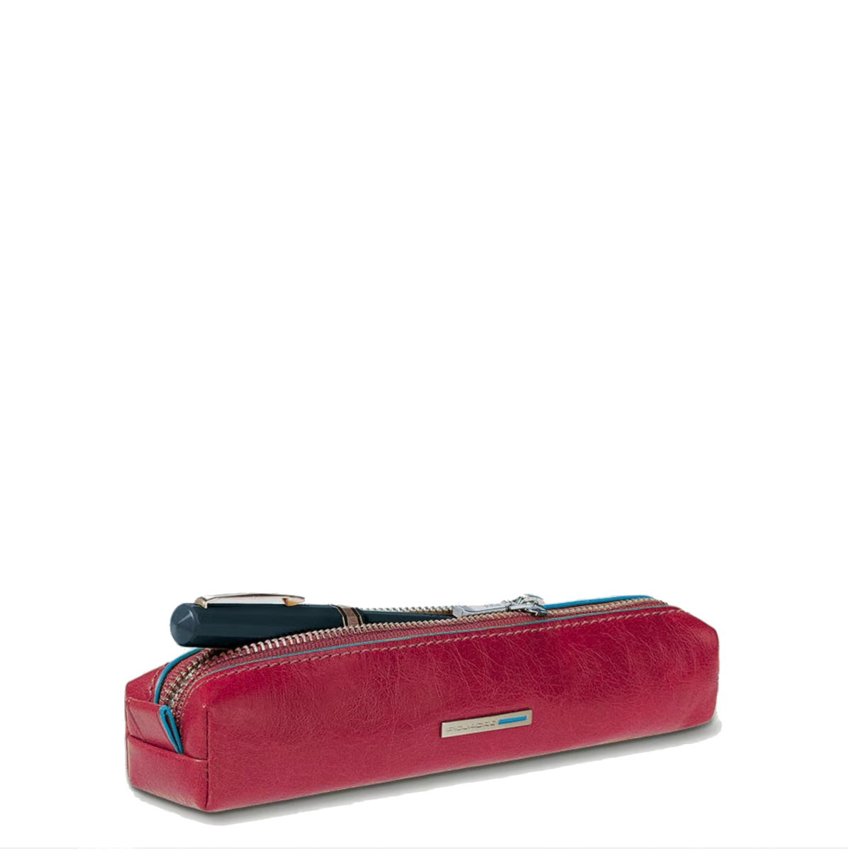 Astuccio portapenne in pelle Stationery Piquadro  rosso