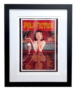 Grafica incorniciata di Giulia del Mastio: "Pulp Fiction"