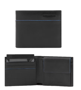Portafoglio in pelle con portabadge estraibile e RFID B2 Revamp Piquadro (disponibile in due colori)