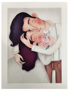 Grafica di Cristina Soriano "il bacio di Felice"